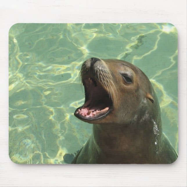 Mousepad Tapete do rato Chatty do leão de mar (Frente)