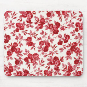 Mousepad Tapete do rato chique das rosas vermelhas
