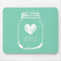 Tapete do rato chique do frasco de pedreiro do