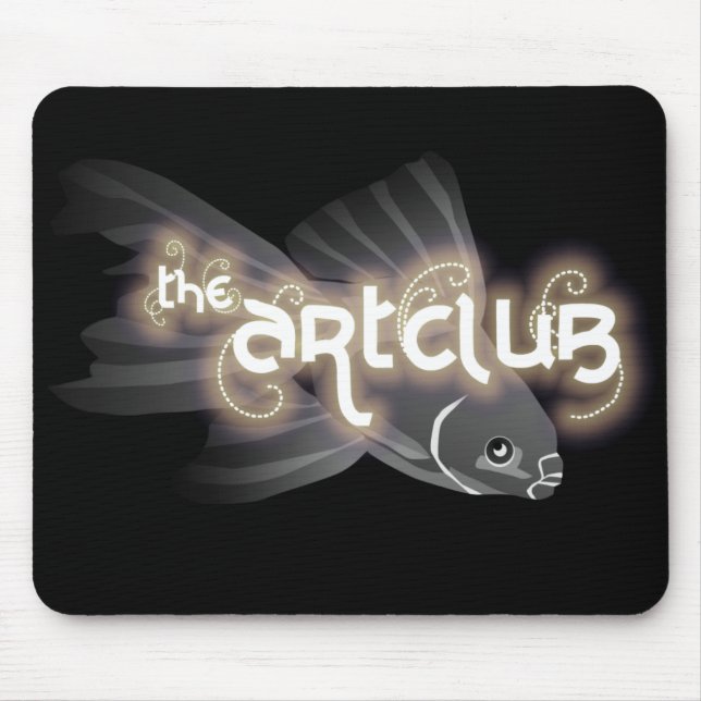 Mousepad Tapete do rato cinzento dos peixes (Frente)