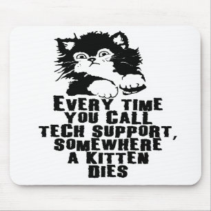 Mousepad Tapete do rato Collectible do suporte técnico