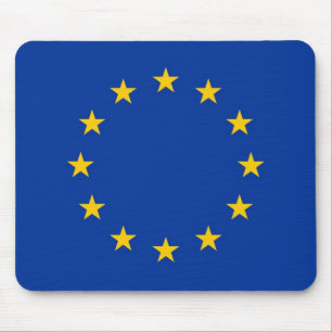 Mousepad Tapete do rato com a bandeira da União Europeia