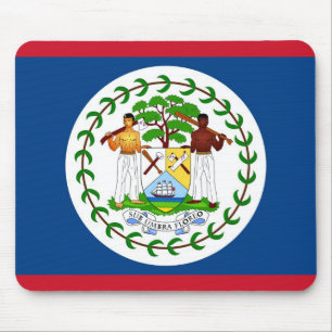 Mousepad Tapete do rato com a bandeira de Belize