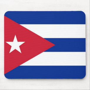 Mousepad Tapete do rato com a bandeira de Cuba