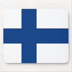Mousepad Tapete do rato com a bandeira de Finlandia
