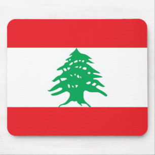 Mousepad Tapete do rato com a bandeira de Líbano