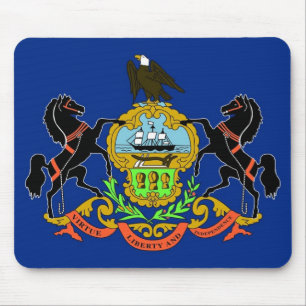 Mousepad Tapete do rato com a bandeira do estado de