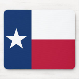 Mousepad Tapete do rato com a bandeira do estado de Texas -