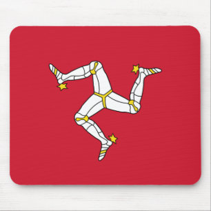 Mousepad Tapete do rato com a ilha da bandeira do homem