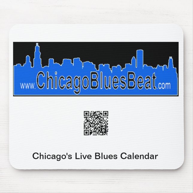 Mousepad Tapete do rato com código de QR para o calendário (Frente)