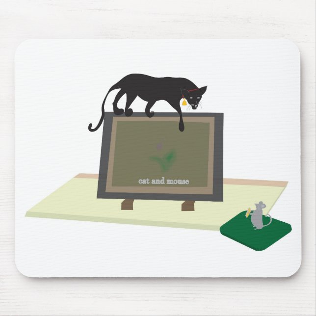 Mousepad Tapete do rato com gato (Frente)