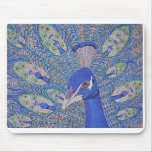 Mousepad tapete do rato com pavão
