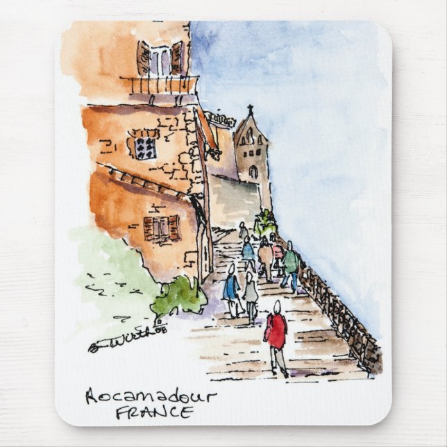 Mousepad Tapete do rato com um sabor do viagem (Frente)