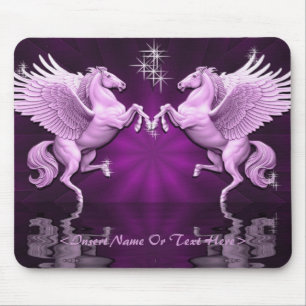 Mousepad Tapete do rato cor-de-rosa das reflexões de
