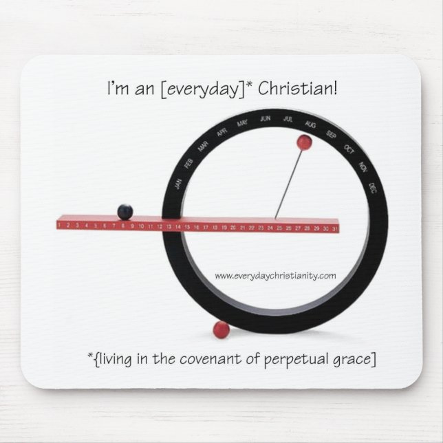 Mousepad tapete do rato cristão [diário] (Frente)