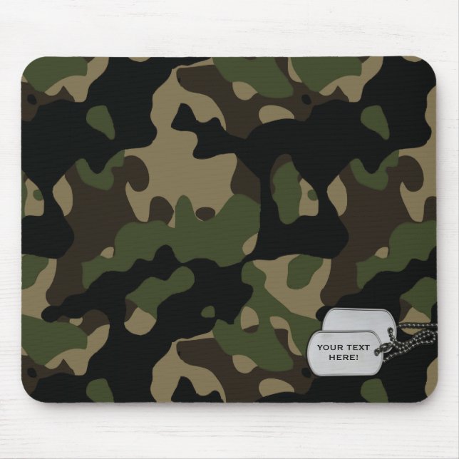 Mousepad Tapete do rato customizável da camuflagem (Frente)