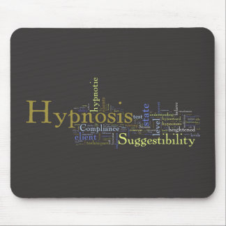 Mousepad Tapete do rato da arte da palavra da hipnose