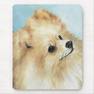 Mousepad Tapete do rato da arte do cão do estudo da cabeç