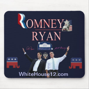 Mousepad Tapete do rato da assinatura de Romney-Ryan