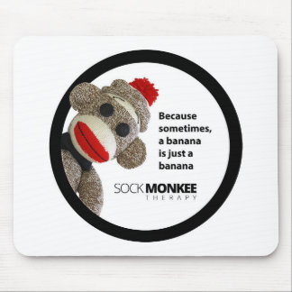 Mousepad Tapete do rato da banana da terapia de Monkee da