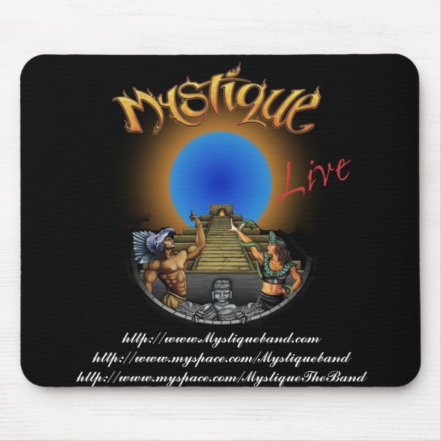 Mousepad Tapete do rato da banda da mística (Frente)