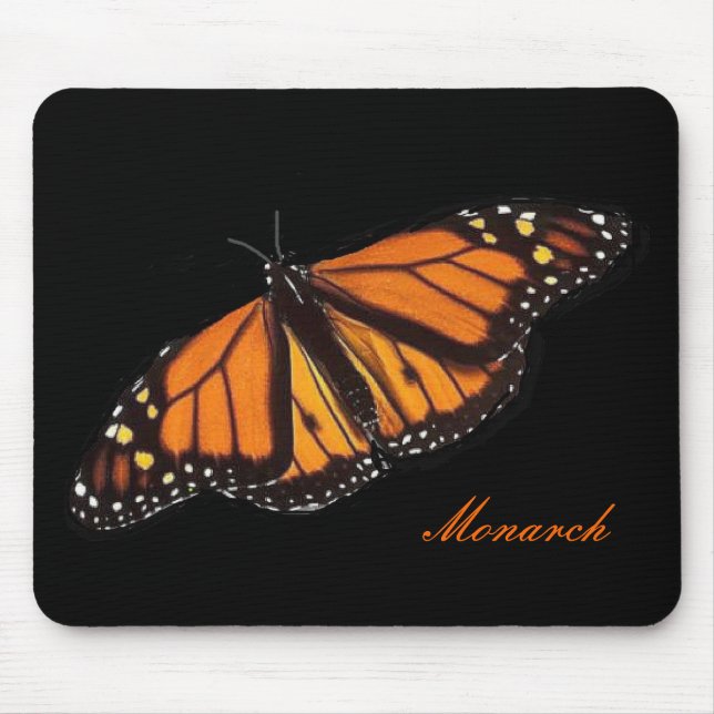 Mousepad Tapete do rato da borboleta de monarca (Frente)