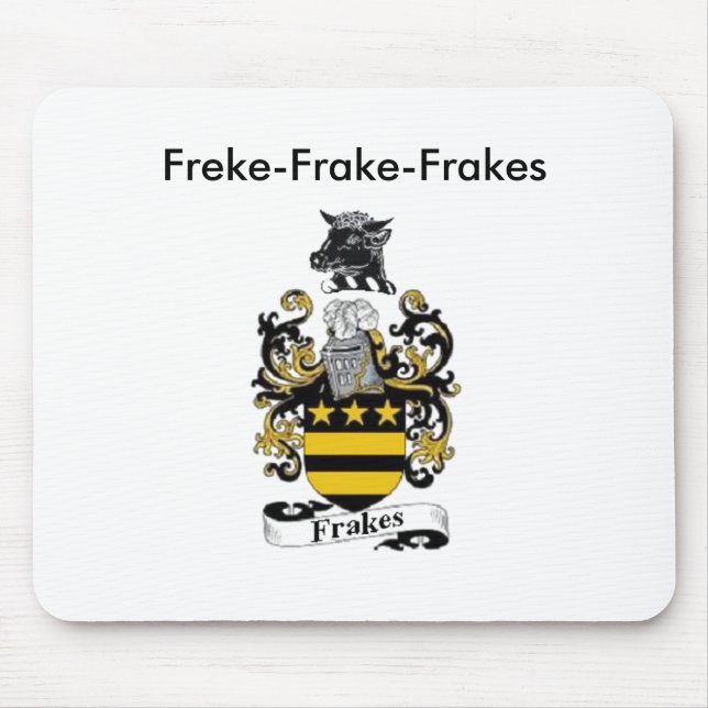 Mousepad Tapete do rato da brasão de Frakes (Frente)