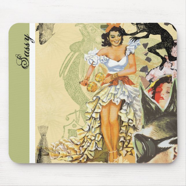 Mousepad Tapete do rato da colagem (Frente)