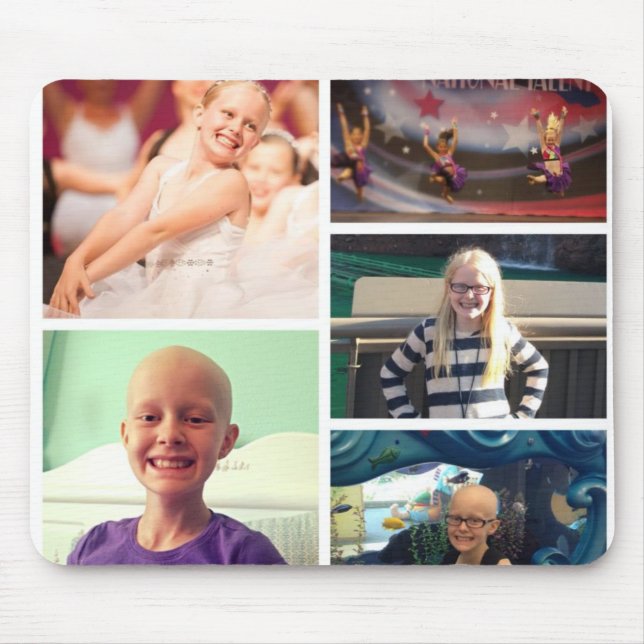 Mousepad Tapete do rato da colagem da foto (Frente)