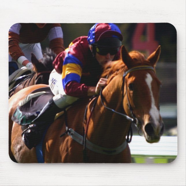 Mousepad Tapete do rato da corrida de cavalos (Frente)