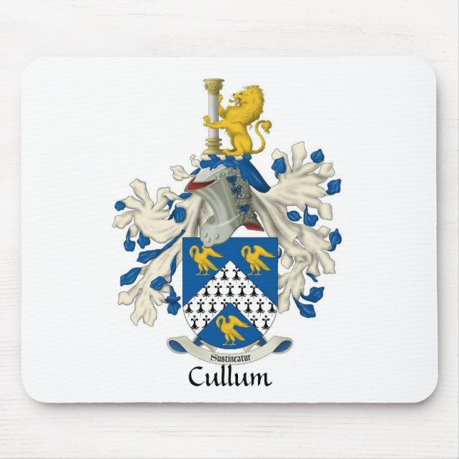 Mousepad Tapete do rato da crista da família de Cullum (Frente)