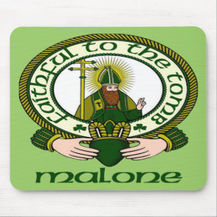 Mousepad Tapete do rato da divisa do clã de Malone