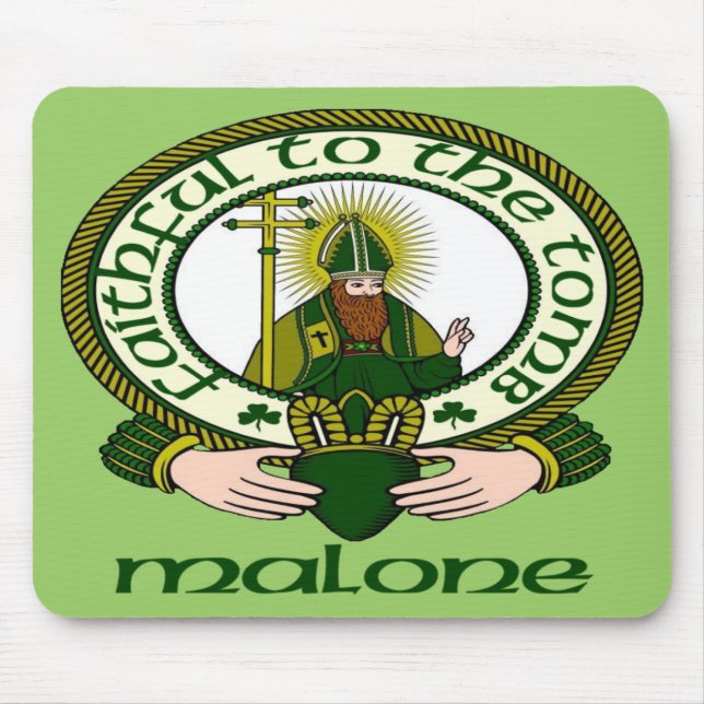 Mousepad Tapete do rato da divisa do clã de Malone (Frente)