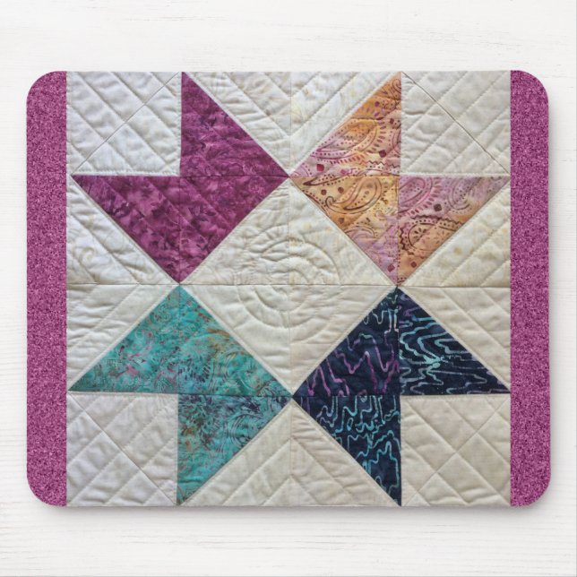 Mousepad Tapete do rato da edredão do Batik (Frente)