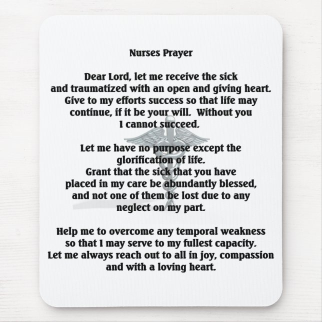 Mousepad Tapete do rato da enfermeira (Frente)