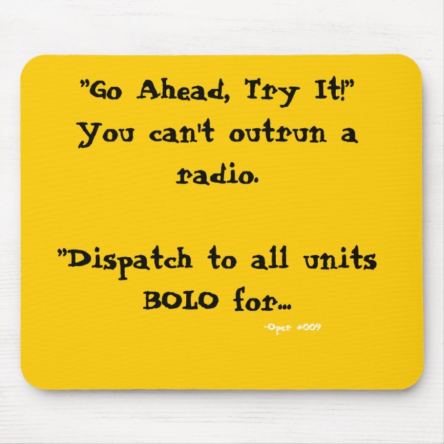 Mousepad Tapete do rato da expedição "você não pode outrun (Frente)