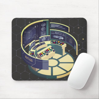 Mousepad Tapete do rato da galáxia da ponte da nave