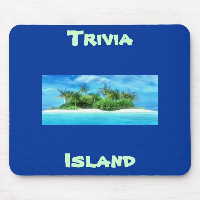 Mousepad Tapete do rato da ilha da trivialidade (Frente)