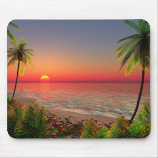 Mousepad Tapete do rato da ilha do paraíso