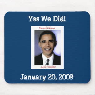 Mousepad Tapete do rato da inauguração de Obama