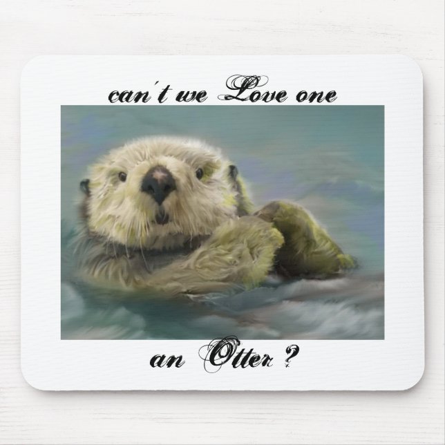 Mousepad Tapete do rato da lontra de mar (Frente)