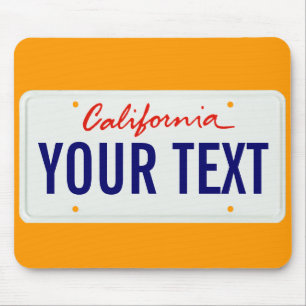 Mousepad Tapete do rato da matrícula de Califórnia