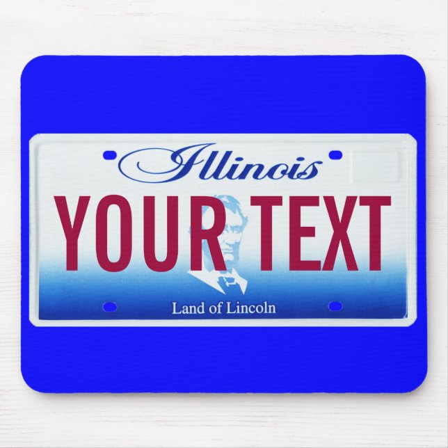 Mousepad Tapete do rato da matrícula de Illinois (Frente)
