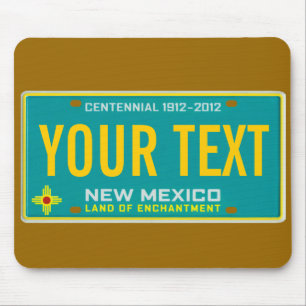 Mousepad Tapete do rato da matrícula de New mexico