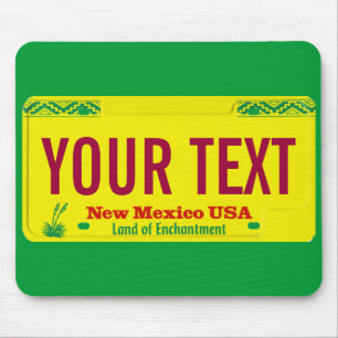 Mousepad Tapete do rato da matrícula de New mexico zia
