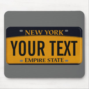 Mousepad Tapete do rato da matrícula de New York