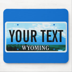 Mousepad Tapete do rato da matrícula de Wyoming Tetons