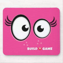 Tapete do rato da menina do azulejo