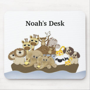 Mousepad Tapete do rato da mesa da arca de Noah