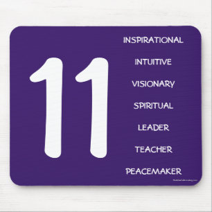 Mousepad Tapete do rato da numerologia para o número mestr